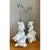 Vintage White Plaster Shell Table Lamps - Pair For Sale - Image 4 of 12