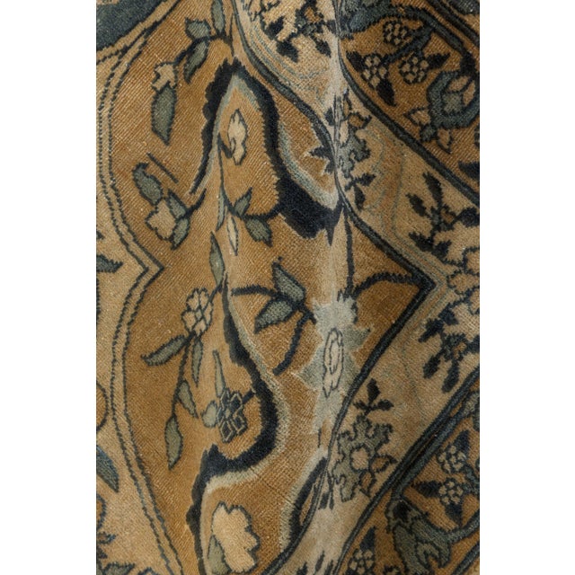 Persian Authentic 1900s Persian Kirman Handmade Wool Carpet For Sale - Image 3 of 9