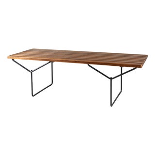 Wooden Slatted Bench from Harry Bertoia, 1960s For Sale