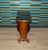 Wood Side Table with Newspaper Stand and Glass Top, 1950s For Sale - Image 7 of 11