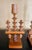 Collection of 3 Mid-Century Spun Wood Candlesticks For Sale - Image 4 of 9