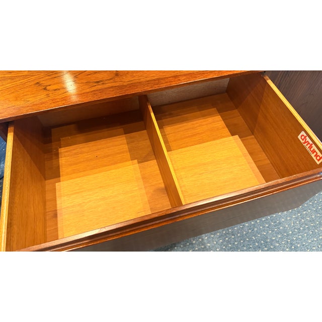 Vintage Danish Modern Rosewood Dresser or Sideboard by Dyrlund, Denmark For Sale - Image 10 of 14