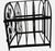 Black Vintage 90s Black Metal Ivy Wine Rack 9 Bottle Tabletop Display For Sale - Image 8 of 11