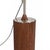 Nova 1980s 92" Nova of California Morelli Tambo Mid Century Floor Lamp - Satin Nickel Steel, Wood Base, Lucite Shade For Sale - Image 4 of 6