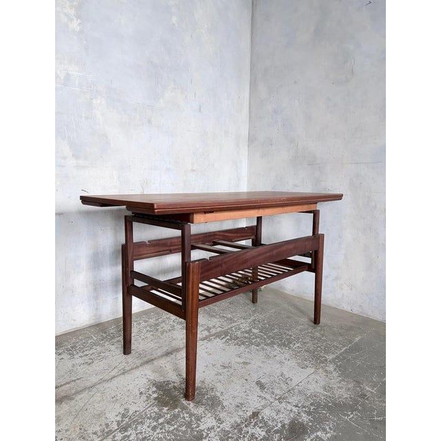 Mid-Century Modern Danish Metamorphic Elevator Coffee Table For Sale - Image 5 of 13
