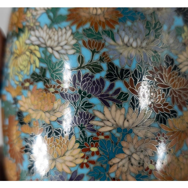 19th Century Japanese Meiji or Chinese Cloisonne Enamel Vase With Millefiori Design For Sale - Image 17 of 18
