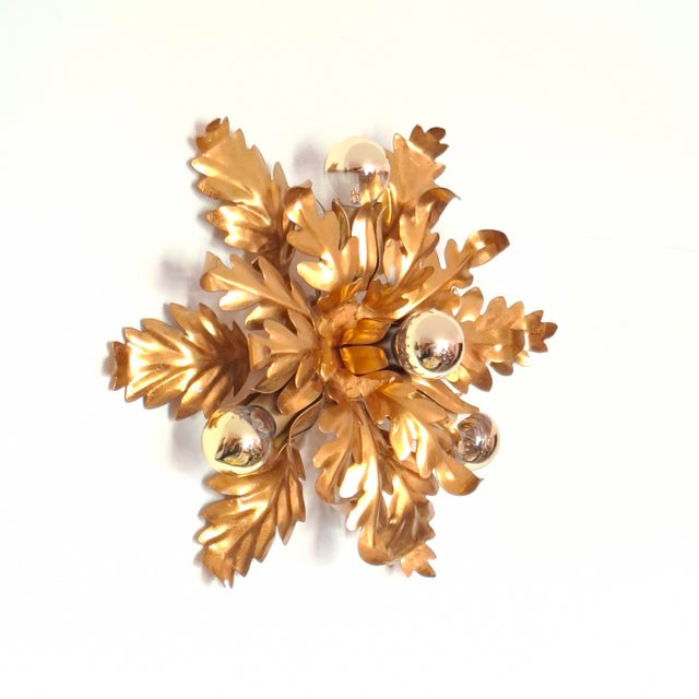 Mid-Century Modern Four-Light Ceiling Lamp, Italian, 1970s For Sale - Image 16 of 18
