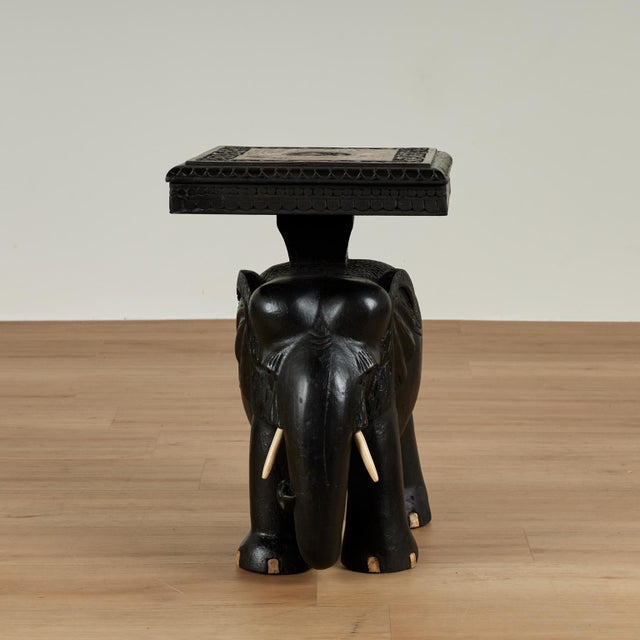 Pair of Antique Anglo Indian Stands or Tables With Elephants For Sale - Image 13 of 18