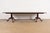 An exceptional Georgian or Chippendale style double pedestal extension dining table By Henredon USA, Circa 1980s Gorgeous...