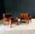 Wood Mid-Century Modern Lounge Chairs in Leather and Teak, 1960s, Set of 2 For Sale - Image 7 of 18