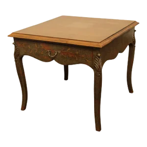 William Switzer Hand Crafted Pine, Paint Decorated One Drawer Side Table