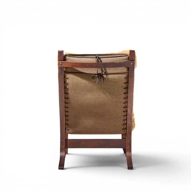 Westnofa Mid Century Norwegian Siesta Bentwood Lounge Chairs - Pair With Ottoman For Sale - Image 9 of 13