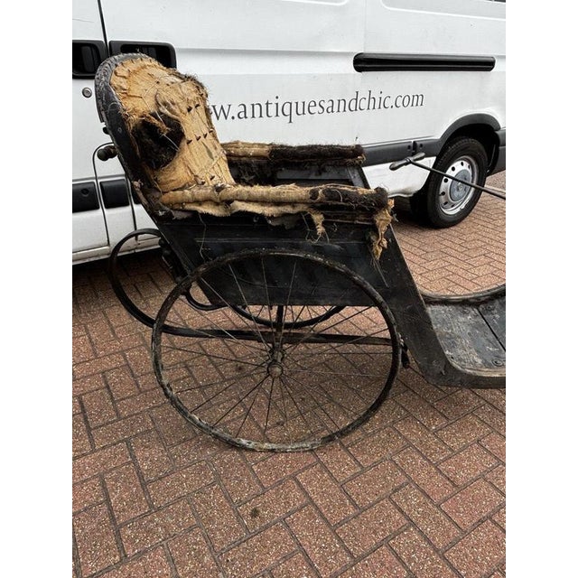 Metal Antique Victorian Bath Chair For Sale - Image 7 of 11