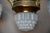 Art Deco Brass and Frosted Pressed Glass Chandelier, 1920s For Sale - Image 14 of 18