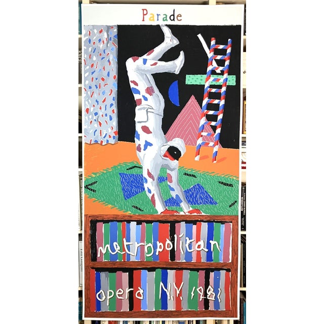 David Hockney Parade Original 1981 Monumental Silkscreen Metropolitan Opera Poster For Sale - Image 12 of 12