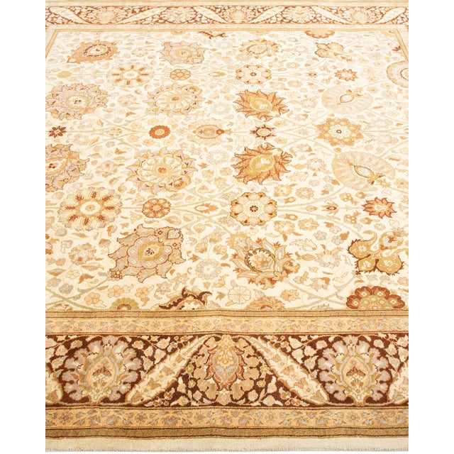 Solo Rugs Mogul, One-of-a-Kind Hand-Knotted Area Rug - Ivory, 6' 3" x 6' 7" For Sale - Image 4 of 8