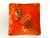 Mid 20th Century Japanese Orange Glaze Ceramic Catchall For Sale - Image 4 of 9
