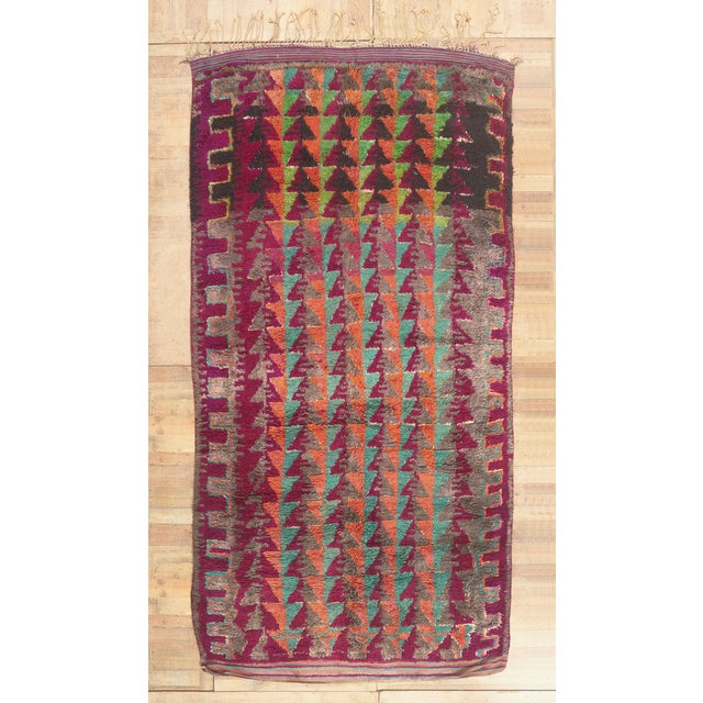 Vintage Boujad Moroccan Rug, 07'08 X 15'08 For Sale - Image 10 of 10