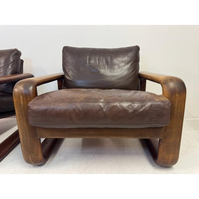 Wood Hombre Lounge Chairs by Burkhard Vogtherr for Rosenthal, 1970s, Set of 2 For Sale - Image 7 of 18