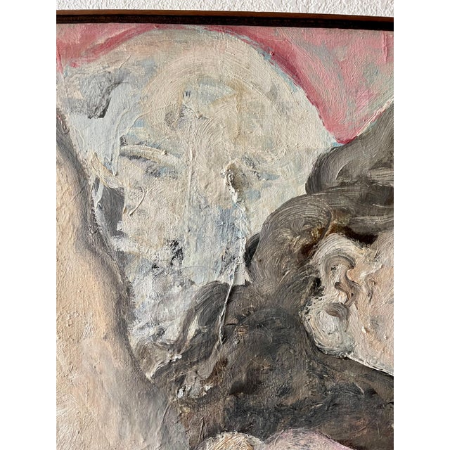 Textile Diego Barboza, Large Venezuelan Expressionist Oil Painting Diego Barboza Latin American Master, 1988 For Sale - Image 7 of 12