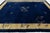 2020s 1920s Antique Chinese Art Deco Wool Rug in Midnight Blue & Ochre Gold For Sale - Image 5 of 12