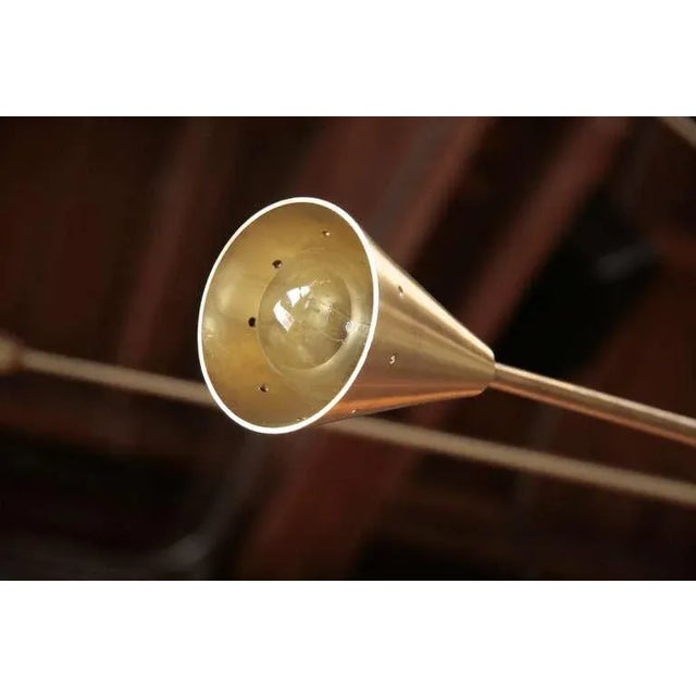 Metal Brass Sputnik Chandelier With Twenty Arms For Sale - Image 7 of 9