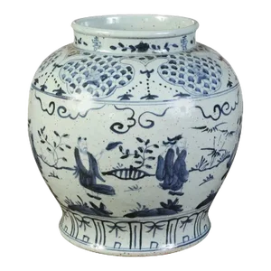 Blue and White Chinese Export Vase