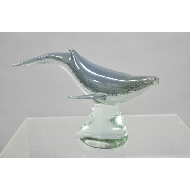 Vinci by Dynasty Glass Modern Humpback Whale Sculpture For Sale In Philadelphia - Image 6 of 11