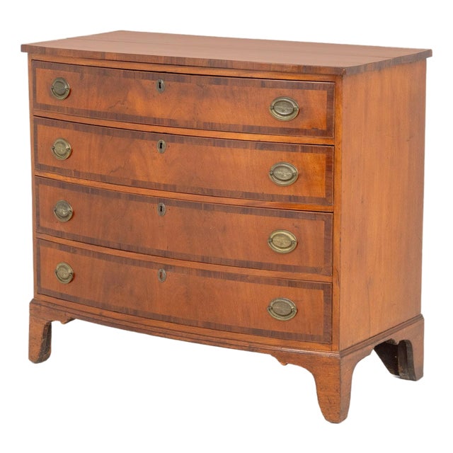 George III Style Fruitwood Chest of Drawers For Sale