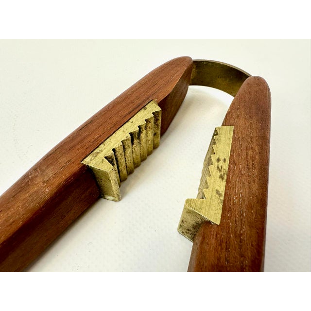 1950s Mid-Century Teak and Brass Nutcracker from Poul Knudsen, 1950s For Sale - Image 5 of 6