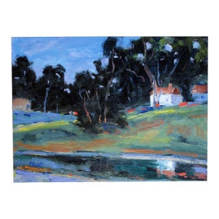 Coastal Cambria, Original Oil Painting, Landscape Plein Air For Sale
