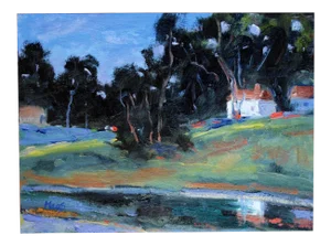Coastal Cambria, Original Oil Painting, Landscape Plein Air