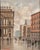B. Ciappa, Animated European City Square with Carriage and Figures, Oil on Panel For Sale - Image 15 of 15