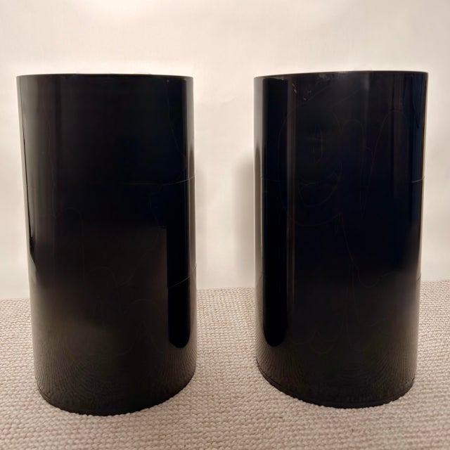 Mid-Century Modern Pair of Black Kartell Componibili Storage Cabinets, Anna Castelli Ferrieri, Italy, 1970s For Sale - Image 3 of 7