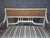 Louis XVI Style Bench in Wood and Fabric For Sale - Image 3 of 10