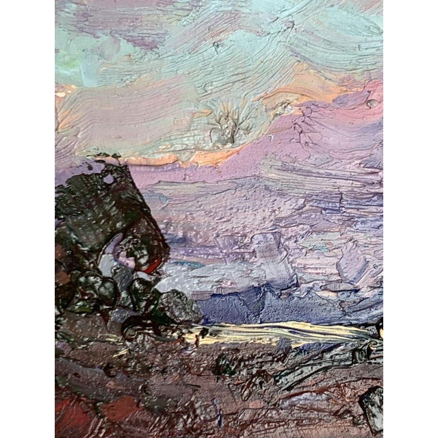 Purple Oil Painting Night Is Coming Alexander Cherednichenko For Sale - Image 8 of 12