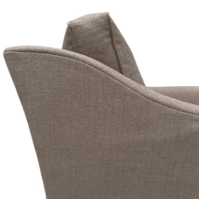 Traditional Lee Industries Swivel Chair For Sale - Image 3 of 9