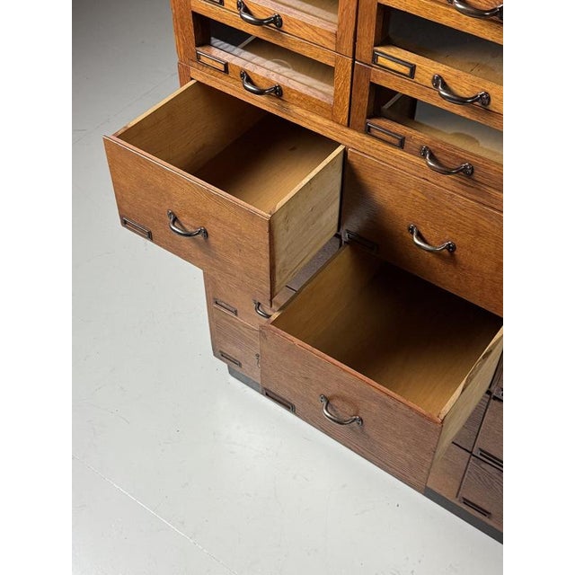 Vintage Haberdashery Cabinet in Wood For Sale - Image 12 of 18