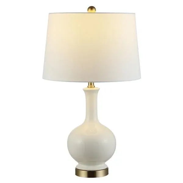 Metal Safavieh Bowie Ceramic Table Lamp - Cream For Sale - Image 7 of 7