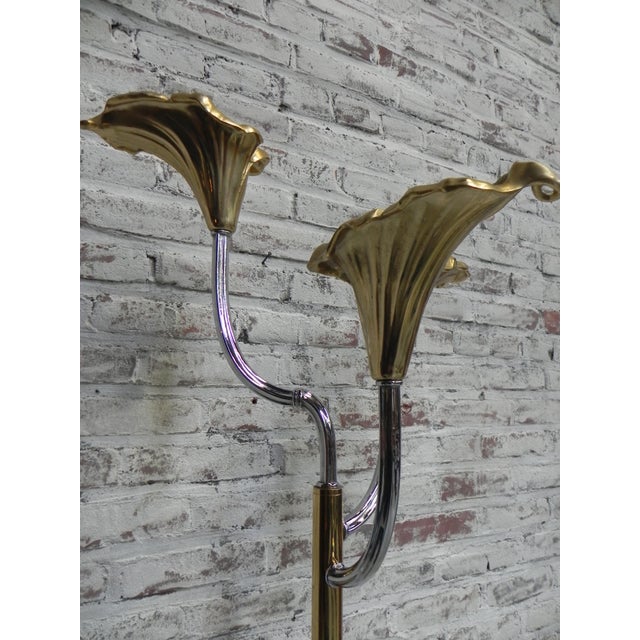 Vintage Italian Calla Lily Floor Lamp, 1970s For Sale - Image 3 of 18