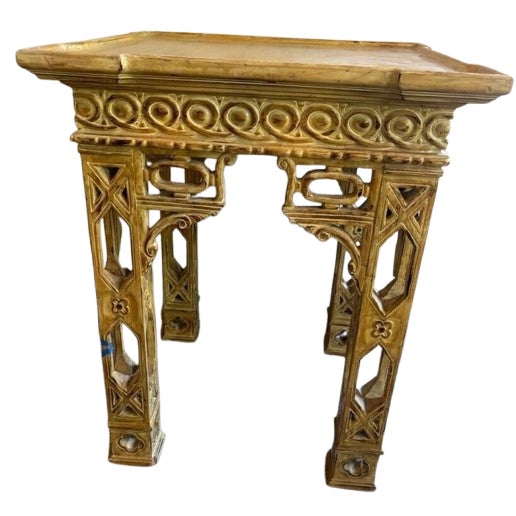 Pair of Vintage, Rare, Monumental, Faux Bamboo, Chinoiserie, Mid Century, Accent Tables For Sale - Image 9 of 11