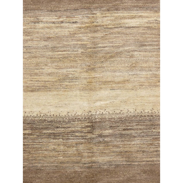 1980s Hand-Knotted Persian Lori Gabbeh Rug 5'2" X 6'5" For Sale - Image 4 of 5