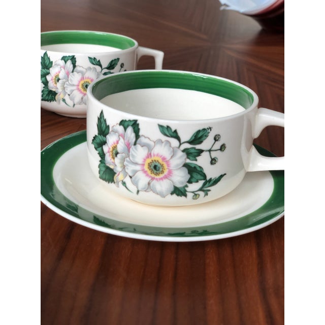 1940s Primrose Demitasse Cups & Saucers -12 Piece Set For Sale - Image 4 of 11