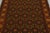 Rug & Kilim Vintage Mid-Century Geometric Floral Red and Green Wool Rug – Orange-Brown Accents For Sale - Image 4 of 8