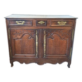French Oak Buffet or Dresser Base, 1820s For Sale