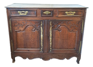 French Oak Buffet or Dresser Base, 1820s
