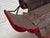 Red Danish 2-Seater Drop Arm and Back Sofa in Cherry-Red Velour, 1950s For Sale - Image 8 of 18