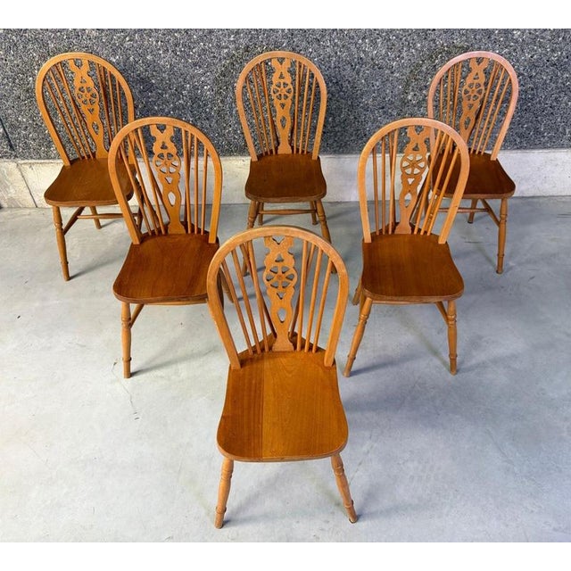 1950s Vintage Dining Chairs from Ercol, 1950s, Set of 6 For Sale - Image 5 of 12
