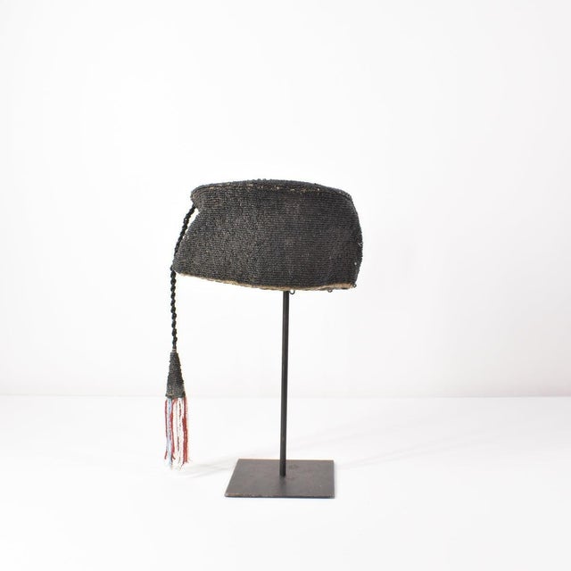 Early 20th Century Yoruba Beaded Hat Nigeria Sidley Collection For Sale In Denver - Image 6 of 9