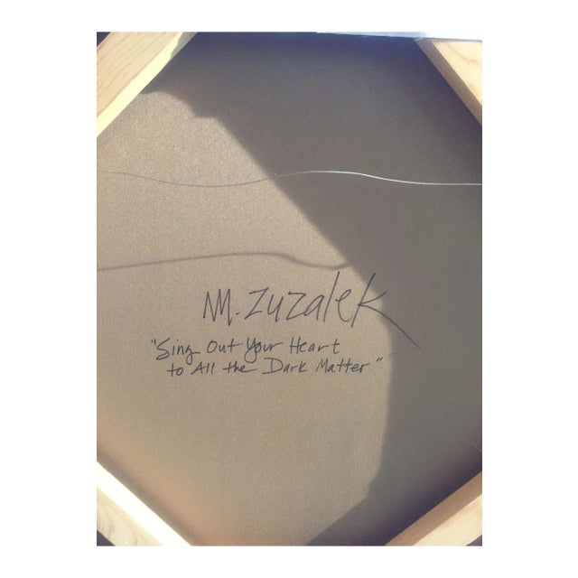 Modern Organic Painting “Sing Your Heart Out to All Dark Matter” Abstract Painting Mixed Media by Michele Zuzalek For Sale - Image 4 of 6